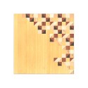 Cuadro moderno en madera con incrustaciones 75x75cm diseño Triangles Características