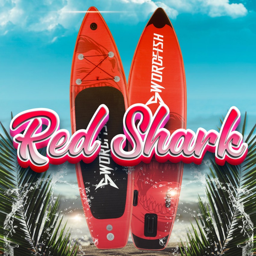 SUP Tabla hinchable Stand Up Paddle Touring para adultos 12'0" 366 cm Red Shark Pro XL Promoción