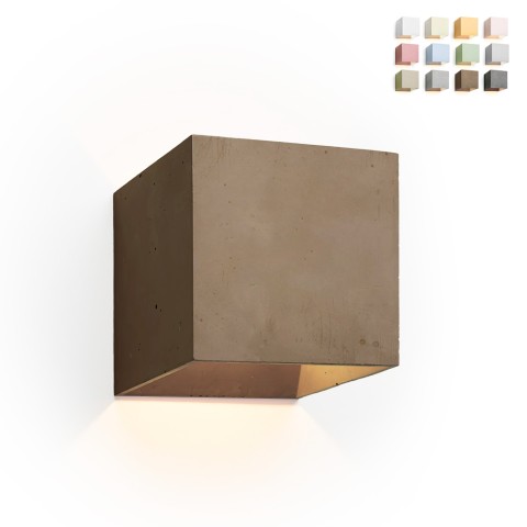 Lámpara de pared aplique cubo pared luz de techo diseño moderno Cromia
