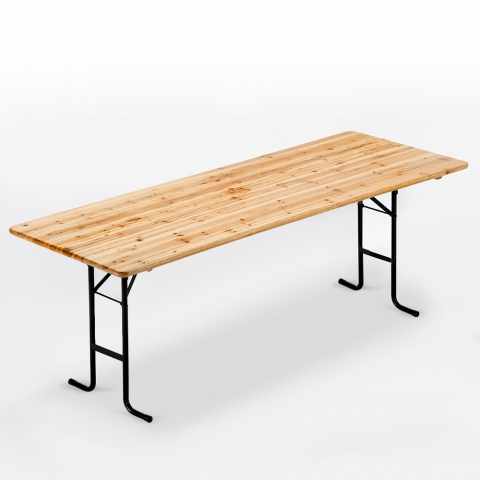 Mesa en madera para conjunto de mesa 220x80 fiestas de jardín