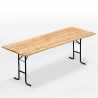 Mesa en madera para conjunto de mesa 220x80 fiestas de jardín Promoción