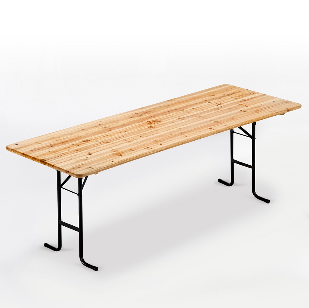 Mesa en madera para conjunto de mesa 220x80 fiestas de jardín
