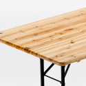 Mesa en madera para conjunto de mesa 220x80 fiestas de jardín Oferta