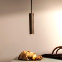 Lámpara colgante cilindro 28cm diseño cocina restaurante Cromia Coste