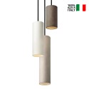 Lámpara colgante moderna 3 luces cocina diseño cilindro Cromia Catálogo