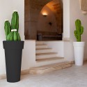 Soporte para maceta estilo moderno columna de jardinera de 70 cm de altura Messapico Oferta