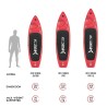 SUP Tabla hinchable Stand Up Paddle Touring para adultos 12'0 366 cm Red Shark Pro XL 
