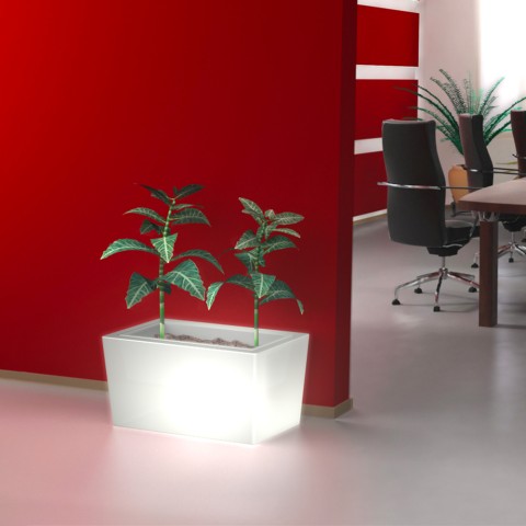 Macetero luminoso de diseño moderno para jardín, bar, terraza Ionico Promoción