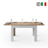 Mesa de cocina extensible 90x120-180cm madera blanca Bibi Mix BQ Venta