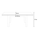 Mesa de cocina extensible 90x120-180cm madera blanca Cico Mix BQ Descueto