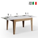 Mesa comedor extensible 90x120-180cm madera blanca Cico Mix QB Venta