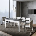 Mesa comedor extensible 90x160-220cm gris blanco Cico Mix BA Promoción