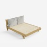 Cama de matrimonio diseño moderno 160 x 190 cm somier cojín Rust Rebajas