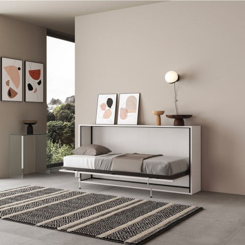 Cama individual abatible horizontal con colchón de 85x185cm Kando MBF