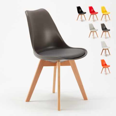 stock 20 sillas con cojín diseño escandinavo Tulipan nordica para bares y restaurantes Promoción