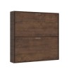 Litera abatible en madera de nogal, colchón 85x185cm Kando 2MNC Rebajas