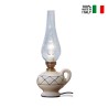 Lámpara de mesa lámpara vidrio y cerámica diseño vintage clásico Pompei TA Venta