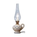Lámpara de mesa lámpara vidrio y cerámica diseño vintage clásico Pompei TA Oferta
