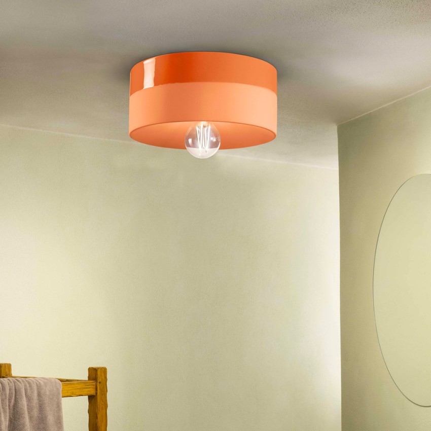 Lámpara de techo pintada a mano cerámica art deco luz de techo Pi-L Promoción