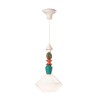 Lámpara colgante art deco diseño vintage vidrio y cerámica Lariat SO-G Oferta
