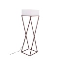 Lámpara de pie de salón de diseño minimalista moderno en hierro Dubai Descueto