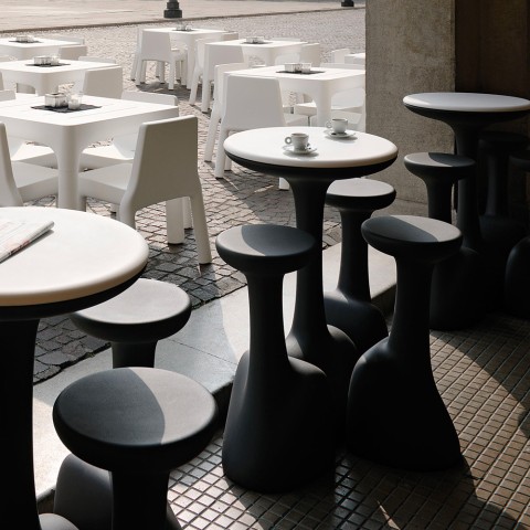 Mesa auxiliar alta redonda para taburetes 99 cm polietileno diseño Armillaria T1 Promoción