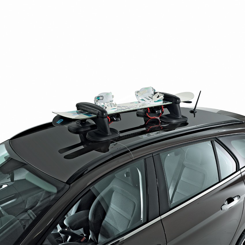 Portaesquís con imán de techo para coche, soporte de esquí magnético 2  pares de esquís homologado para techo de coche no de vidrio