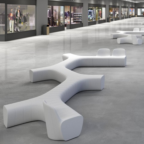 Silla modular de polietileno diseño moderno interior exterior Jetlag C1 Promoción