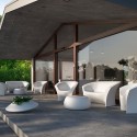 Sofá de 3 plazas de diseño moderno para bar de restaurante al aire libre Ohla 