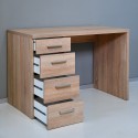 Escritorio de estudio de oficina 4 cajones diseño moderno madera KimDesk Modelo