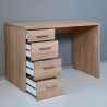 Escritorio de estudio de oficina 4 cajones diseño moderno madera KimDesk Modelo