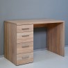 Escritorio de estudio de oficina 4 cajones diseño moderno madera KimDesk Características