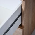 Escritorio de estudio de oficina 4 cajones diseño moderno madera KimDesk Rebajas
