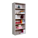 Librería de madera 6 compartimentos estantes ajustables oficina moderna Kbook 6OP Oferta