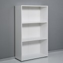 Librería office baja blanca 3 compartimentos 2 baldas regulables Kbook 3WS Modelo