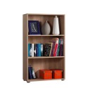 Librería oficina baja 3 compartimentos 2 baldas de madera regulables Kbook 3SS Oferta