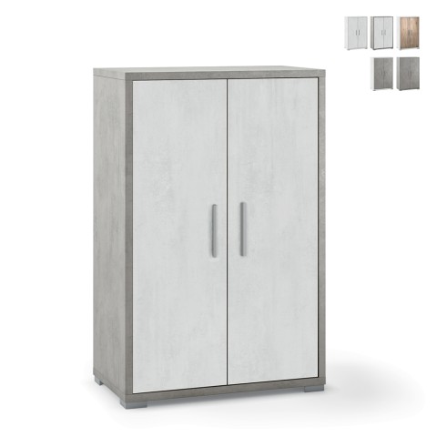 Mueble de salón multifuncional aparador diseño moderno 2 puertas 3 compartimentos Lesly Promoción