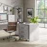 Mueble 3 cajones llave ruedas escritorio oficina diseño moderno Rot Precio