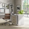 Mueble 3 cajones llave ruedas escritorio oficina diseño moderno Rot Coste