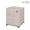 Mueble 3 cajones llave ruedas escritorio oficina diseño moderno Cour Venta