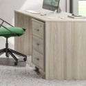 Mueble 3 cajones llave ruedas escritorio oficina diseño moderno Cour Modelo