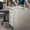 Mueble 3 cajones llave ruedas escritorio oficina diseño moderno Cour Características