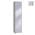 Mueble columna de almacenamiento con puerta de espejo con 4 estantes ajustables Beck Oferta