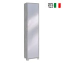 Mueble columna de almacenamiento con puerta de espejo con 4 estantes ajustables Beck Catálogo