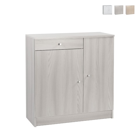 Mueble multifuncional salón oficina 2 puertas 4 compartimentos cajón Kyn Promoción