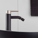 Mezclador de baño de bidé monomando de diseño negro mate Mugello Promoción