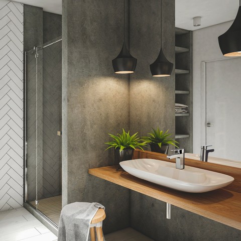 Grifo monomando cromado para lavabo Logos Mamoli Promoción