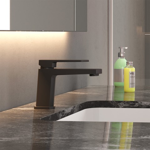 Grifo monomando negro para lavabo Eden Promoción