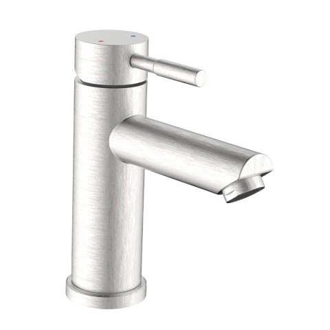 Grifo monomando de lavabo en acero cepillado para baño y cocina Antea Promoción