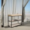 Mesa consola de madera diseño extensible 90x40-290cm Camelia Nature Rebajas